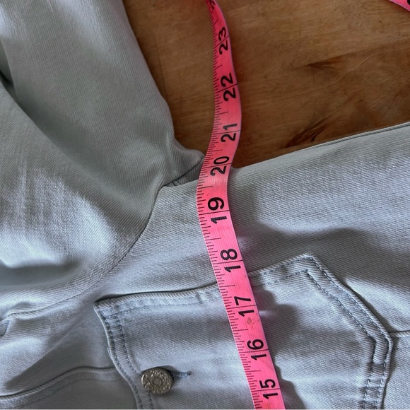 Soft Surroundings Medium Next Level Light Blue Denim-Style 4 Button Jacket - Picture 5 of 7